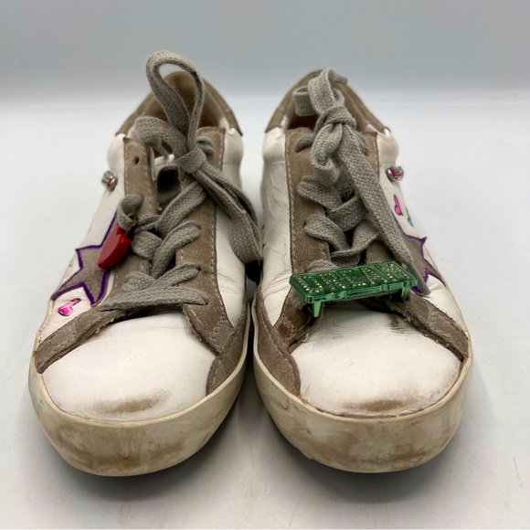 Golden Goose SuperStar Kids White Leather Sneakers - Picture 3 of 13